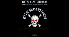 Desktop Screenshot of metal-blast-records.com