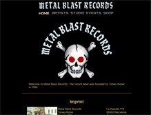 Tablet Screenshot of metal-blast-records.com